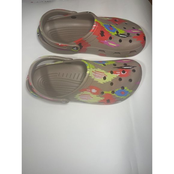 Crocs Men  Classic Clog Size 12 Brown Multicolor Aztec main image 6